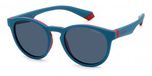 Polaroid Kinderen PLD 8048/S Teal red 45/18/130 JUNIOR Zonnebrillen