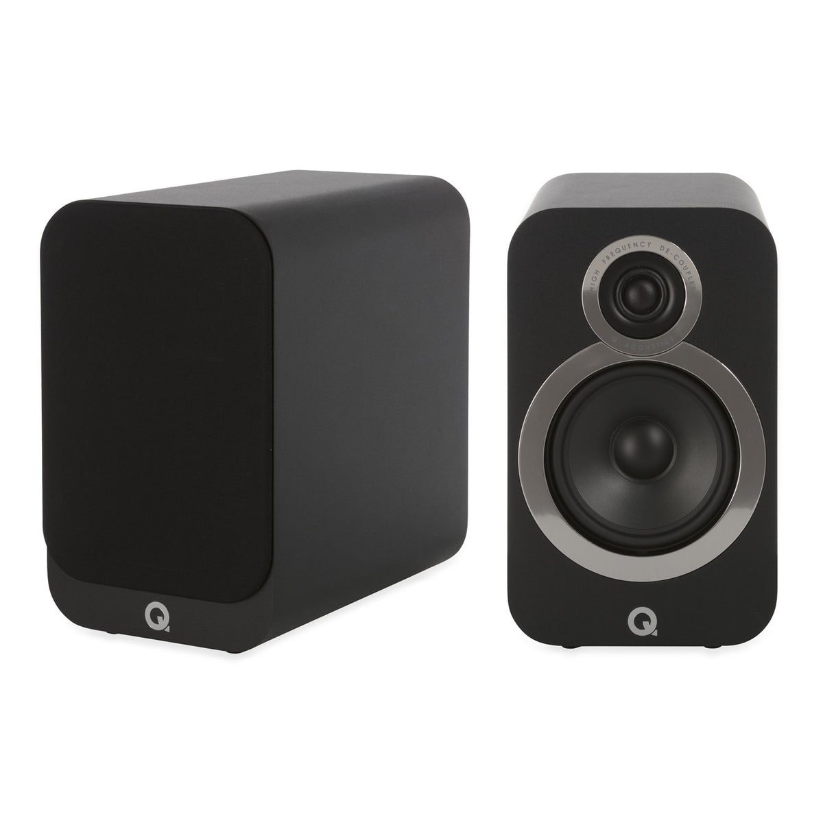 Q Acoustics 3020i Boekenplank Luidsprekers - Zwart - Per Paar