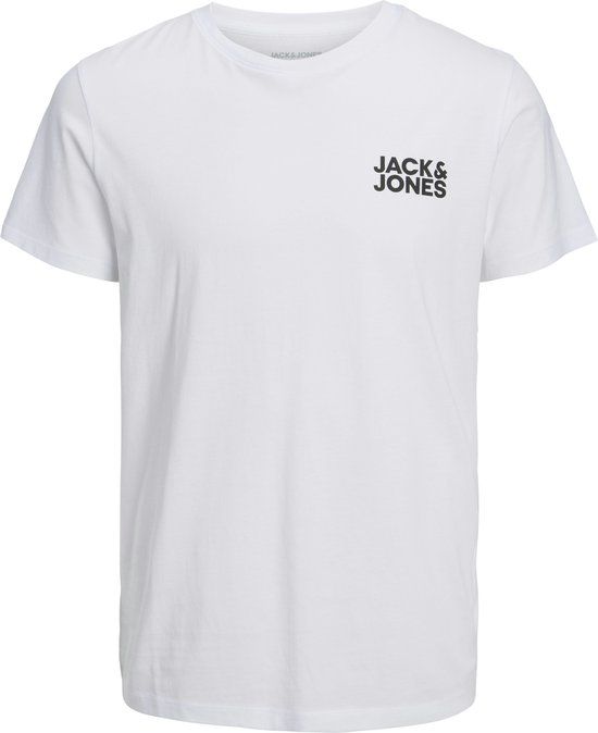 JACK&JONES JJECORP LOGO TEE SS O-NECK NOOS PLS T-shirt Heren Wit 3XL