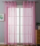 Gardinenbox Transparante Ooggordijnen »Uni« Roze HxB 225x140 cm
