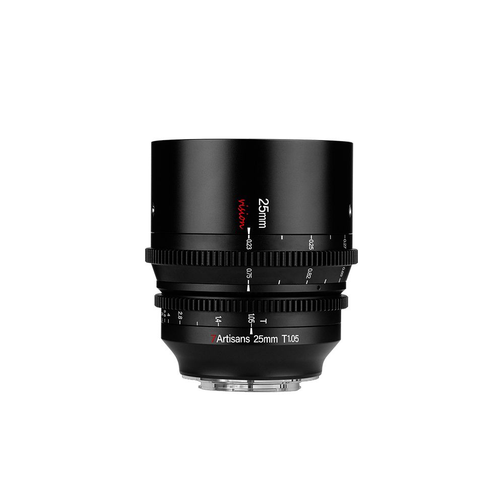 7Artisans 25mm T1.05 Cinema Lens - Fujifilm X - Black