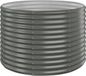 vidaXL Jardinière 100x100x68 cm Acier galvanisé Gris