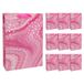 Idena 30378-10 - Stip cadeauzakjes, 10 stuks, cadeauzakjes in de maat 25 x 8 x 34,5 cm, papieren zakjes in roze met gouden stippen