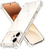 Techsuit Hoesje geschikt voor HONOR 600 - Shockproof Silicone Back Cover - Transparant