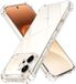 Techsuit Hoesje geschikt voor HONOR 600 - Shockproof Silicone Back Cover - Transparant