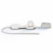 Zens Charging Cable Pro 3 1× Qi2 15 W Apple Watch USB-C 140 W draadloze oplaadkabel Wit