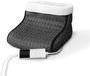 Icecat Chauffe-pieds électrique, version luxe, avec chauffage rapide (100W), 3 niveaux de température, minuterie et télécommande. Revêtement lavable en polaire et laine. Certification italienne