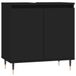 VidaXL Armoire de salle de bain noir bois 58x33x60 cm