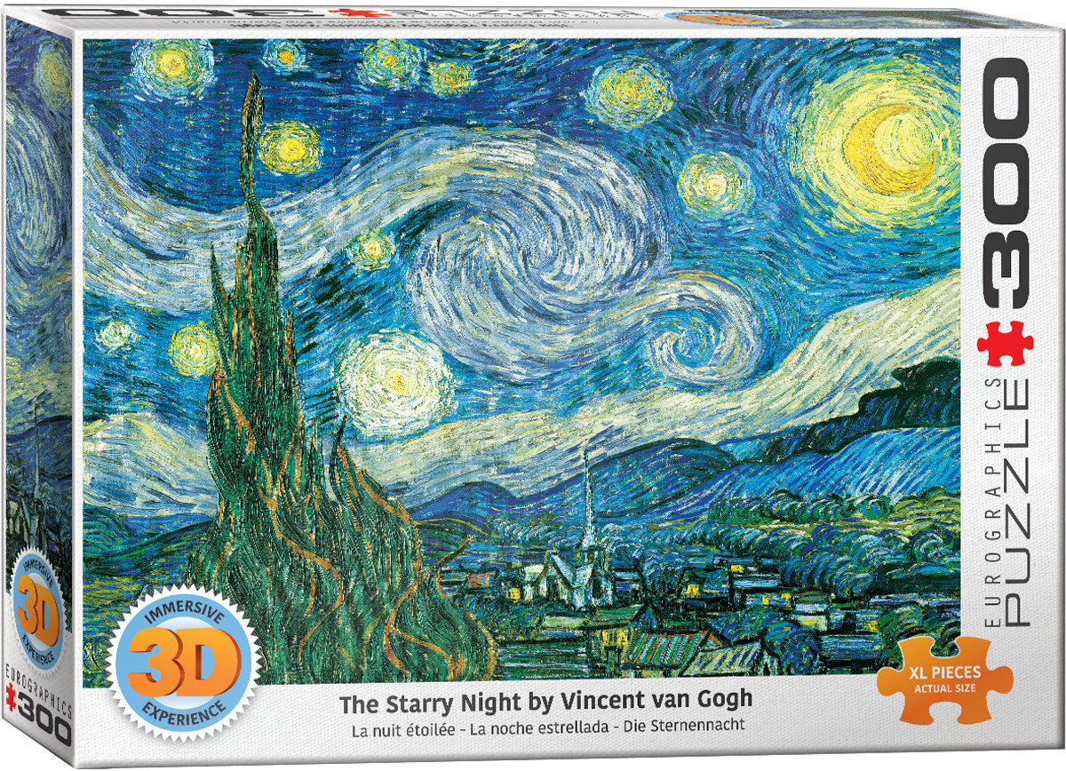 Eurographics Starry Night - Vincent van Gogh 3D Lenticular (300 stukjes)