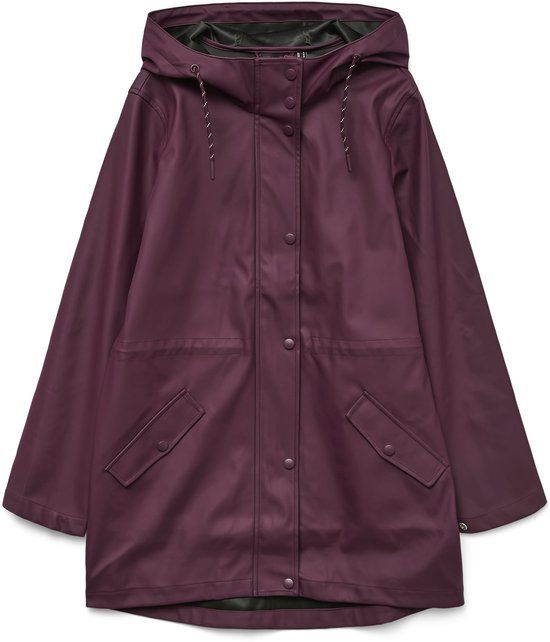 VERO MODA VMMALOU COATED JACKET NOOS Dames Gewatteerde jas XXL Winetasting