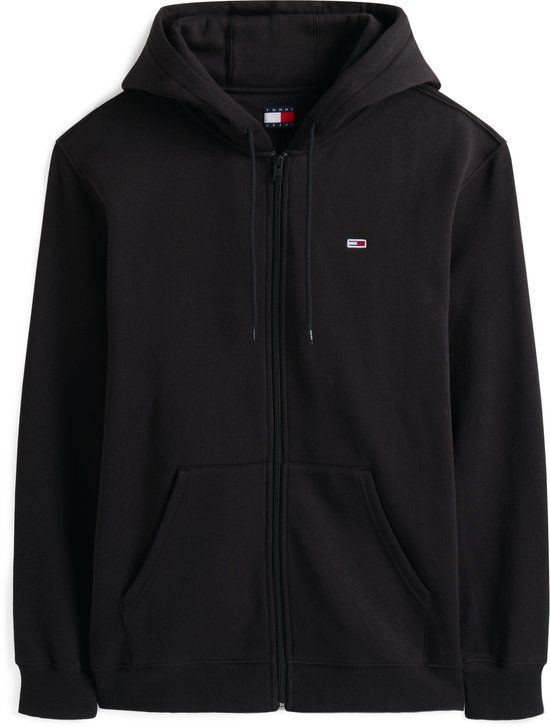 Tommy Jeans Tjm Reg S Flag Zip THru Hoodie Zwart XL