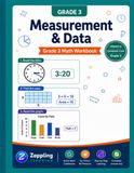 Grade Zappling Grade 3 Measurement & Data Workbook: Telling Time, Area, Perimeter & Bar Graphs — 3rd Grade Math Practice for Kids Ages 8–9, Common Core Aligned (Math Without the Fear)