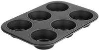 Zenker Muffinvorm 6 holtes 28 x 19 cm Black Metallic