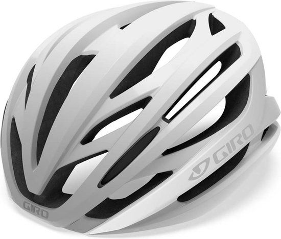 Giro Syntax MIPS Fietshelm - Wit/Zilver - L/XL (61-65 cm)
