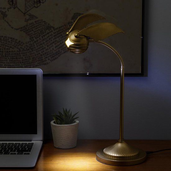 Paladone Harry Potter Golden Snitch Desk Lamp - 36cm - Gold