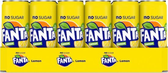 Fanta Lemon Zero - 24 x 330ml Cans