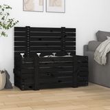 vidaXL Opbergbox 91x40,5x42 cm massief grenenhout wit