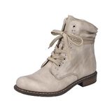 Rieker 71218 Veterlaarzen voor dames, enkellaarsjes, beige, 39 EU