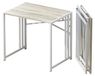 Elzusha – Bureau pliant, aucun assemblage requis – 83 cm, beige