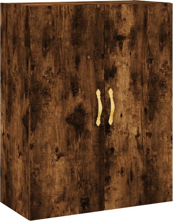vidaXL Wandkast 69,5x34x90 cm gerookt eikenkleurig