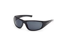 Timberland TB00033 Shiny Black Rechthoekig Kunststof Mannen Zonnebril