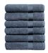 Pleasant Home Bath Towels Set of 6 (24” x 50”) 100% Cotton, 515 GSM | Lightweight, Soft & Absorbent Luxury Towels for Bathroom | for Gym, Pool & Spa | 6 Pack, Navy