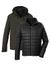 Killtec heren Outdoorjas/3 in 1 functionele jas met capuchon en inritsbare gewatteerde jas KOW 95 MN JCKT, dunkeloliv, XL, 43492-000