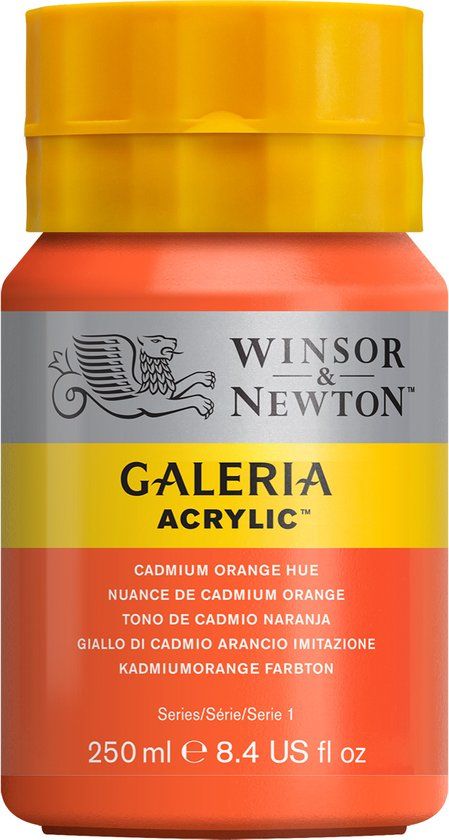 Winsor & Newton Galeria Acrylverf - 250ml - Cadmium Orange Hue