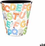 Pincello Rubbish bin Multicolour Alphabet Plastic (10 L) (24 Units)