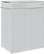 vidaXL Wasmand met deksel 46x33x60 cm poly rattan wit