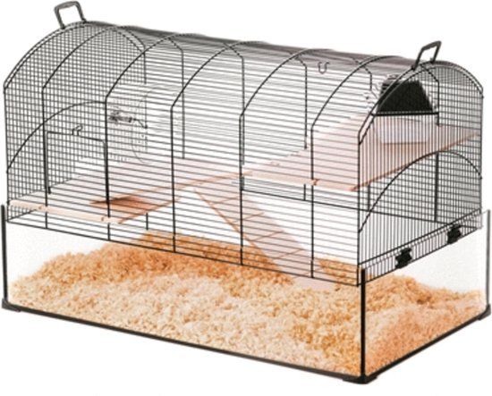 Zolux Neo Panas Knaagdierkooi - Zwart - 71x41x49cm
