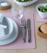 LIND DNA Set de table Nupo - Cuir - Rose - 45 x 35 cm