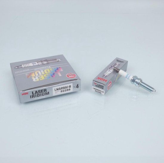 NGK Laser Iridium LMAR8AI-8 Bougie voor Motor Scooter 92288 Set van 4 Nieuw
