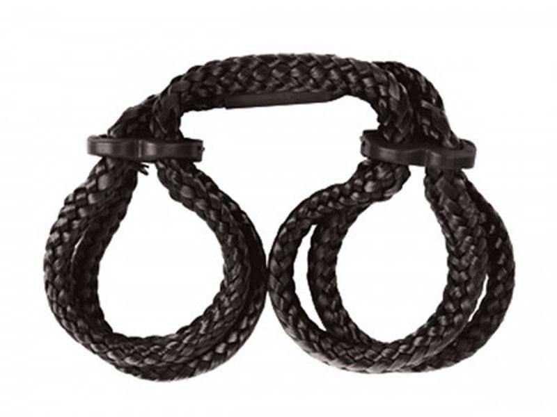 Frisky Bondage Handboeien met Touw - Zwart