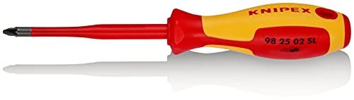 KNIPEX Schroevendraaier (Slim) voor kruiskopschroeven Pozidriv 1000V-geïsoleerd (212 mm) 98 25 02 SL