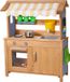 VEVOR Modderskeuken, Houten Speelkeuken voor Kinderen, met Lepels, Wastafel, Tank, Zonnenscherm Dak, Ploegen, Kookgereedschap en Accessoires, voor Huis en Tuin