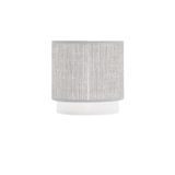 Lampenkap, E14, grijs en wit, afmetingen: 14 x 12 x 14 cm, ideaal voor moderne decoratie