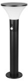 lampadaire LED à énergie solaire, noir mat, 3,5 W, avec capteur
