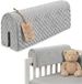 Bedrandbescherming ASE Spolka Akcyjna Bedrandbescherming voor kinderbedden 70 cm - Minky Lichtgrijs