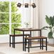 Prolenta Maison Exclusive - Eettafel, 80 x 80 x 75 cm, houtvezel, eikenhout, vierkant