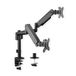 VALUE 17.99.1182 Dual LCD Monitorarm Muur Zwart