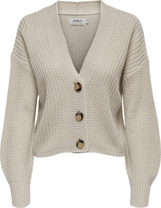 ONLY ONLCAROL NICE L/S CARDIGAN KNT NOOS Women's Cardigan - Size XL - Pumice Stone