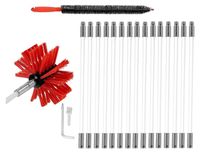 Brosse de nettoyage de cheminée avec tiges flexibles