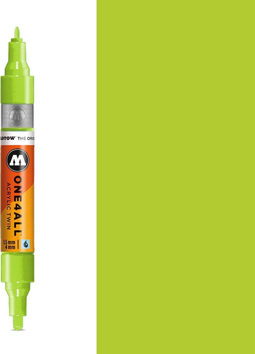 Molotow One4All Premium Acrylic TWIN Marker 1,5 + 4mm - 221 Grashüpfer