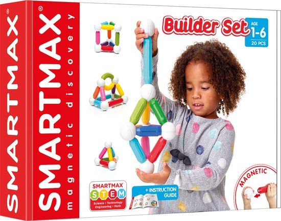 SmartMax My First Builder Set - Building Set - 20 Pieces - Multicolour