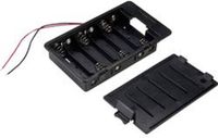 Tru Components SBH361A Porte-piles 6 AA (LR6) Câble