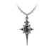 Alchemy Gothic Star Ketting Unisex Halsketting - zwart/zilverkleurig