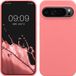 kwmobile telefoonhoesje geschikt voor Google Pixel 9 Pro XL - Hoesje met siliconen coating - Smartphone case in Pastelkleurig koraal