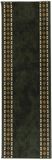 vidaXL Tapijtloper FLORNES Geweven Groen 67 x 150 cm PP