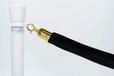 GJ Floors Cordon en velours de luxe | Noir - Fermoir en laiton